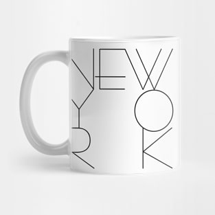 New York in black Mug